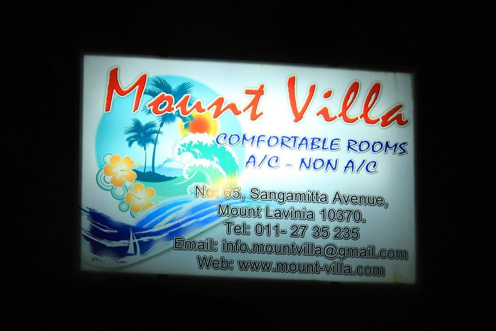 Mount Villa Dehiwala-Mount Lavinia Exterior foto
